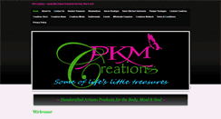 Desktop Screenshot of pkmcreations.com