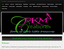 Tablet Screenshot of pkmcreations.com